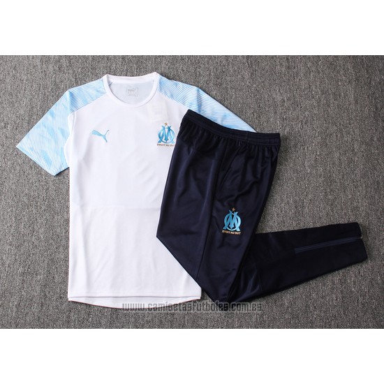 Chandal del Olympique Marsella Manga Corta 2019-2020 Blanco